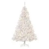 Arbre de Noël artificiel blanc HomCom de 6 pi charnu avec 250 lumières DEL blanc chaud