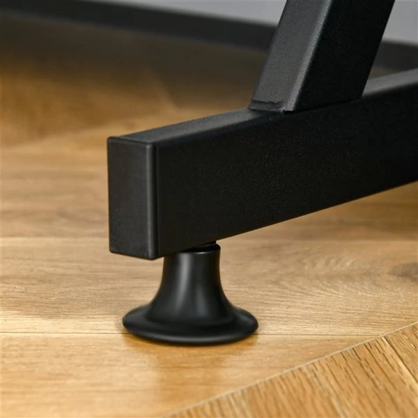 Bureau d'ordinateur HomCom moderne et contemporain noir de 15,75 po 5 Bureau d'ordinateur HomCom moderne et contemporain noir de 15,75 po – Image 5