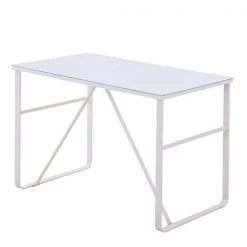 Bureau d'écriture HomCom moderne et contemporain blanc de 47,25 po -HOMCOM Soldes 2022 330951216 AlternateImage3 l