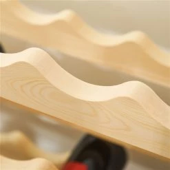 Porte-bouteilles de vin HomCom de 96 bouteilles en bois de pin naturel -HOMCOM Soldes 2022 330951236 AlternateImage3 l