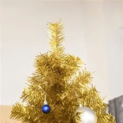 Arbre de Noël artificiel HomCom de 7,5 pi charnu et sans lumière, doré -HOMCOM Soldes 2022 330951241 AlternateImage3 l