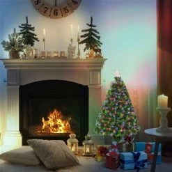 Arbre de Noël artificiel HomCom de 2,5 pi charnu avec lumières multicolores étincelantes de fibre optique, vert 9 Arbre de Noël artificiel HomCom de 2,5 pi charnu avec lumières multicolores étincelantes de fibre optique, vert -HOMCOM Soldes 2022 330951261 AlternateImage4 l