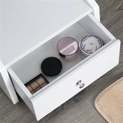 Miroir autoportant HomCom avec armoire à bijoux et lumières DEL, blanc 9 Miroir autoportant HomCom avec armoire à bijoux et lumières DEL, blanc -HOMCOM Soldes 2022 330951269 AlternateImage5 l