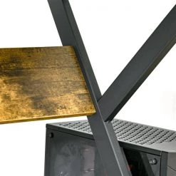 Bureau d'ordinateur HomCom moderne et contemporain brun de 15,75 po 9 Bureau d'ordinateur HomCom moderne et contemporain brun de 15,75 po -HOMCOM Soldes 2022 330951271 AlternateImage4 l