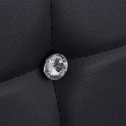 Chaises de salle à manger noires et rembourrées à haut dossier HomCom avec pattes en acier, ensemble de 4 -HOMCOM Soldes 2022 330951319 AlternateImage4 l