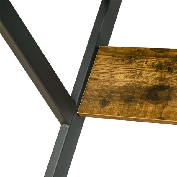 Bureau d'ordinateur HomCom moderne et contemporain de 15,75 po, brun 5 Bureau d'ordinateur HomCom moderne et contemporain de 15,75 po, brun – Image 5