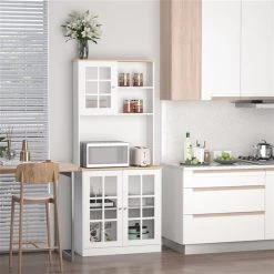 Garde-manger HomCom en composite blanc et brun de 72 po -HOMCOM Soldes 2022 330974689 AlternateImage3 l