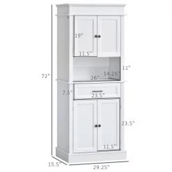 Garde-manger HomCom en composite blanc 72 po -HOMCOM Soldes 2022 330974735 AlternateImage2 l