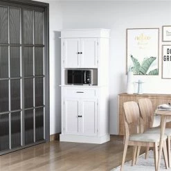 Garde-manger HomCom en composite blanc 72 po -HOMCOM Soldes 2022 330974735 AlternateImage3 l