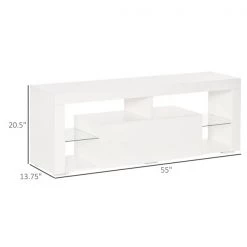 Meuble télé HomCom blanc -HOMCOM Soldes 2022 330974756 AlternateImage2 l