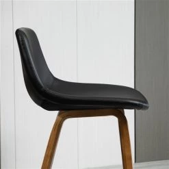 Tabourets de bar rembourrés HomCom noirs à hauteur de bar (27 po à 35 po), paquet de 2 -HOMCOM Soldes 2022 330974763 AlternateImage3 l