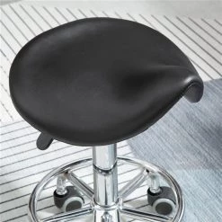 Tabouret HomCom noir en forme de selle -HOMCOM Soldes 2022 330974773 AlternateImage3 l