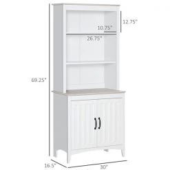 Garde-manger HomCom en composite blanc 70 po -HOMCOM Soldes 2022 330974775 AlternateImage2 l