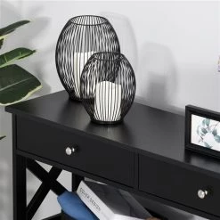 Console moderne HomCom noire -HOMCOM Soldes 2022 330974784 AlternateImage4 l
