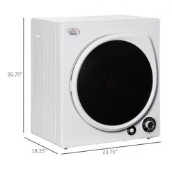 Sécheuse électrique portable HomCom ventilé blanc de 1350 W à ouverture latérale avec 5 modes de séchage 7 Sécheuse électrique portable HomCom ventilé blanc de 1350 W à ouverture latérale avec 5 modes de séchage -HOMCOM Soldes 2022 330974807 AlternateImage2 l