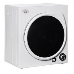 Sécheuse électrique portable HomCom ventilé blanc de 1350 W à ouverture latérale avec 5 modes de séchage