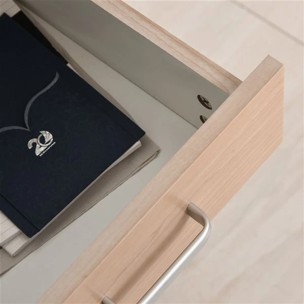 Bureau en L HomCom à roulettes brun moderne/contemporain de 19,75 po avec 3 tiroirs 4 Bureau en L HomCom à roulettes brun moderne/contemporain de 19,75 po avec 3 tiroirs – Image 4