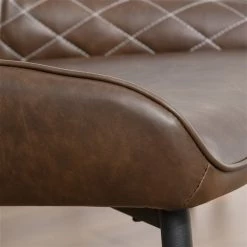 Chaises d'appoint rembourrées HomCom contemporaines en similicuir (structure en métal) - Ensemble de 2 -HOMCOM Soldes 2022 330974835 AlternateImage4 l