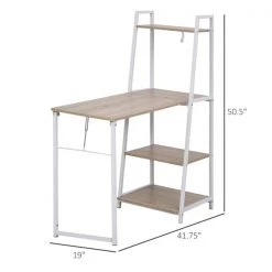 Bureau pliable HomCom brun moderne/contemporain de 17,25 po avec 3 étagères 7 Bureau pliable HomCom brun moderne/contemporain de 17,25 po avec 3 étagères -HOMCOM Soldes 2022 330974868 AlternateImage2 l