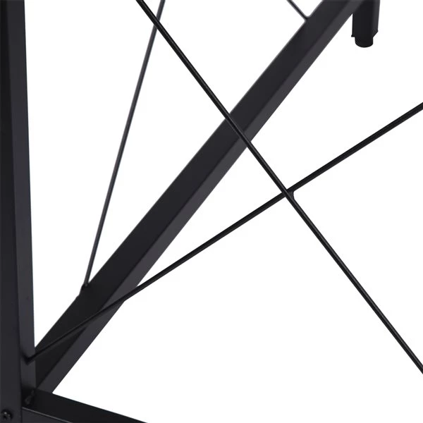 Bureau en L HomCom noir moderne/contemporain de 21,75 po 5 Bureau en L HomCom noir moderne/contemporain de 21,75 po – Image 5