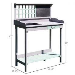 Table de rempotage grise 36,25 po x 47 po x 16,75 po par HOMCOM -HOMCOM Soldes 2022 330977247 AlternateImage2 l