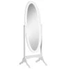 Miroir plain-pied HomCom rond de 60,75 po x 18,75 po avec cadre blanc