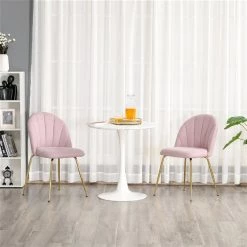 Chaises d'appoint HomCom contemporaines rembourrées en polyester (cadre en métal), ensemble de 2 8 Chaises d'appoint HomCom contemporaines rembourrées en polyester (cadre en métal), ensemble de 2 -HOMCOM Soldes 2022 330979472 AlternateImage3 l