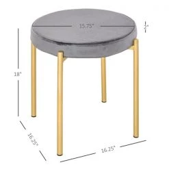 Tabourets HomCom contemporains rembourrés en polyester (cadre en métal), ensemble de 4 -HOMCOM Soldes 2022 330979492 AlternateImage2 l