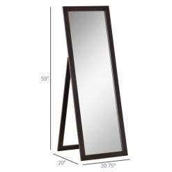 Miroir plain-pied HomCom rectangulaire de 59 po x 20,75 po avec cadre brun 7 Miroir plain-pied HomCom rectangulaire de 59 po x 20,75 po avec cadre brun -HOMCOM Soldes 2022 330979550 AlternateImage2 l