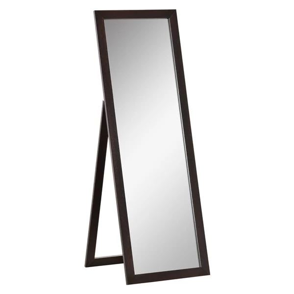 Miroir plain-pied HomCom rectangulaire de 59 po x 20,75 po avec cadre brun 1 Miroir plain-pied HomCom rectangulaire de 59 po x 20,75 po avec cadre brun