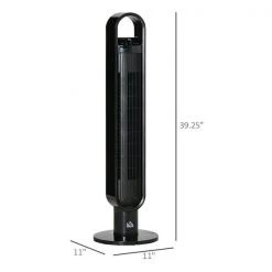 Ventilateur tour oscillant noir pour l'intérieur par HomCom de 39 po à 3 vitesses 7 Ventilateur tour oscillant noir pour l'intérieur par HomCom de 39 po à 3 vitesses -HOMCOM Soldes 2022 330979567 AlternateImage2 l