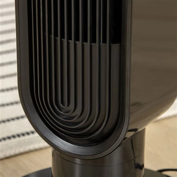 Ventilateur tour oscillant noir pour l'intérieur par HomCom de 39 po à 3 vitesses 4 Ventilateur tour oscillant noir pour l'intérieur par HomCom de 39 po à 3 vitesses – Image 4