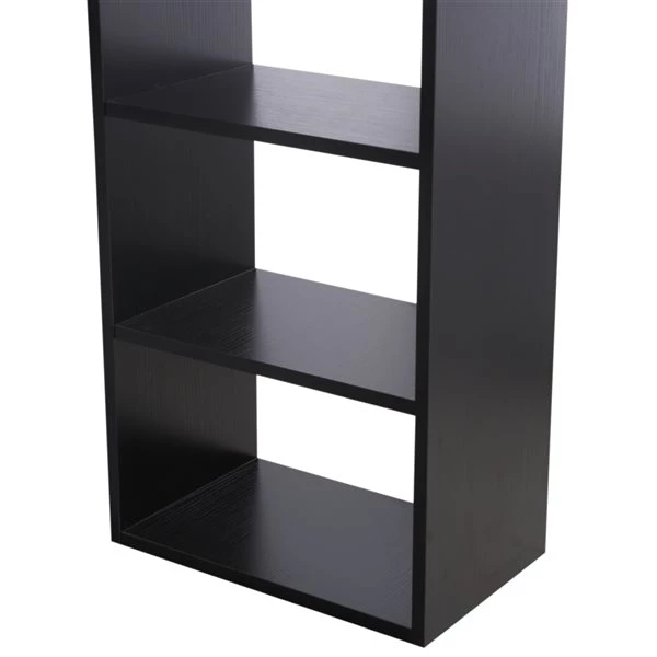 Bureau d'ordinateur HomCom noir moderne/contemporain de 47,25 po 4 Bureau d'ordinateur HomCom noir moderne/contemporain de 47,25 po – Image 4