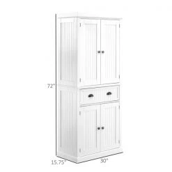 Garde-manger HomCom en composite blanc de 72,5 po h. x 30 po l. 7 Garde-manger HomCom en composite blanc de 72,5 po h. x 30 po l. -HOMCOM Soldes 2022 330982048 AlternateImage2 l
