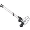 Chariot à main pliable en plastique argenté à 2 roues par HomCom, 154 lb