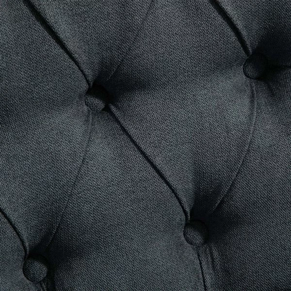 Tabouret de bar gris foncé de 29,5 po par HomCom, ens. de 2 5 Tabouret de bar gris foncé de 29,5 po par HomCom, ens. de 2 – Image 5