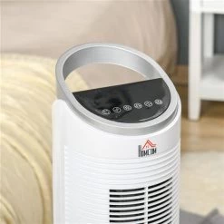 Tour de ventilation d'intérieur blanche HomCom 3 vitesses à oscillation de 11,75 po -HOMCOM Soldes 2022 330989479 AlternateImage4 l