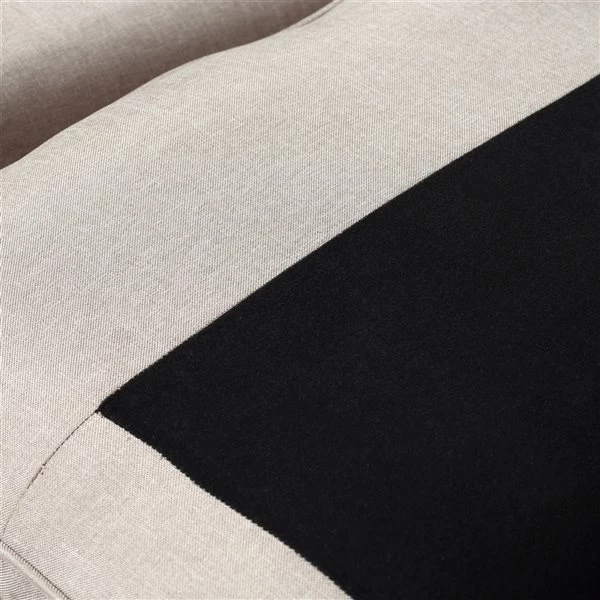 Fauteuil d'appoint moderne par HomCom en mélange de polyester beige 5 Fauteuil d'appoint moderne par HomCom en mélange de polyester beige – Image 5