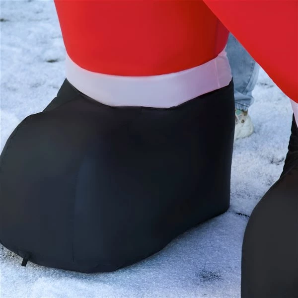 Père Noël avec canne de bonbon gonflable par HomCom de 8 pi avec lumière interne 3 Père Noël avec canne de bonbon gonflable par HomCom de 8 pi avec lumière interne – Image 3