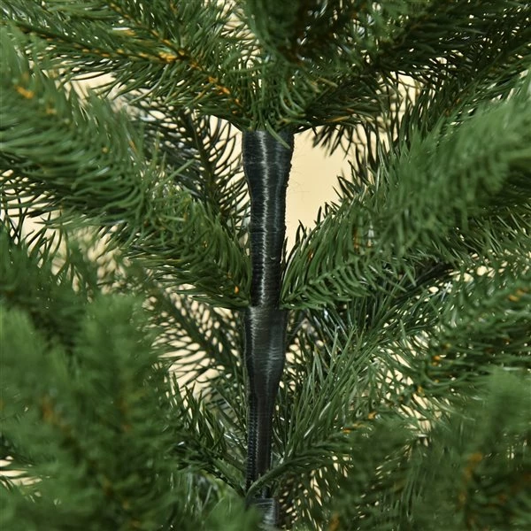 Sapin de Noël artificiel vert charnu sur pied par HomCom de 6 pi 3 Sapin de Noël artificiel vert charnu sur pied par HomCom de 6 pi – Image 3