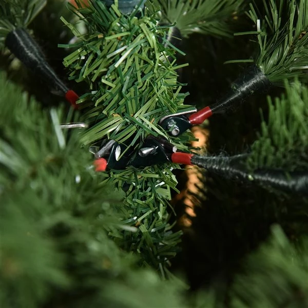 Sapin de Noël artificiel vert charnu sur pied par HomCom de 6 pi 4 Sapin de Noël artificiel vert charnu sur pied par HomCom de 6 pi – Image 4