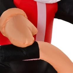 Père Noël à moto gonflable par HomCom de 5,5 pi avec lumière interne -HOMCOM Soldes 2022 331003163 AlternateImage4 l