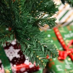 Sapin de Noël artificiel vert charnu sur pied par HomCom de 8 pi -HOMCOM Soldes 2022 331003167 AlternateImage4 l