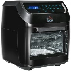 Friteuse à air chaud 8 en 1 HomCom noir de 1700 W