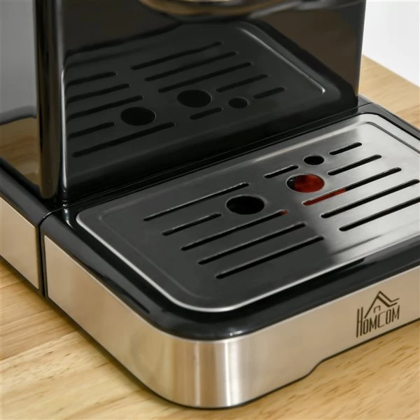 Machine à expresso HomCom semi-automatique en acier inoxydable 4 Machine à expresso HomCom semi-automatique en acier inoxydable – Image 4